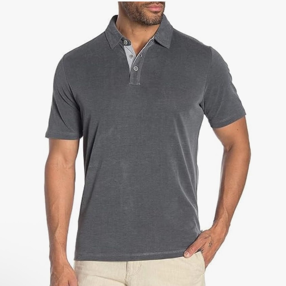 TOMMY BAJAMA Shoreline Surf Polo Shirt Short Sleeve XXL- NWOT